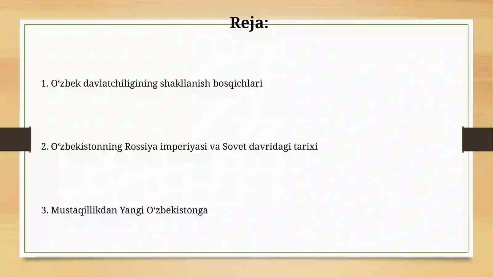 O'zbek davlatchiligi va uning tarixiy bosqichlari 2