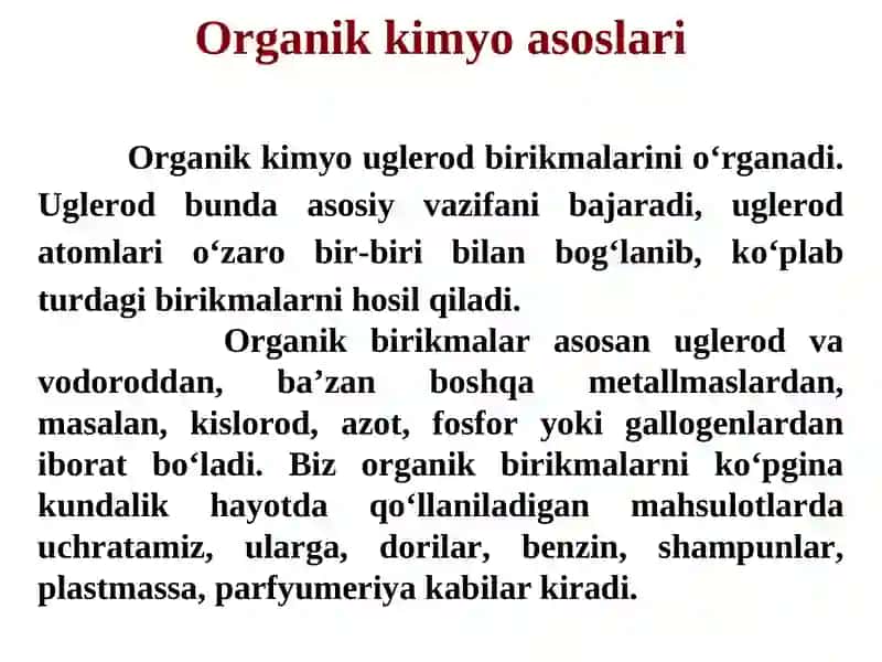 Polifunksional birikmalar va metabolitlar 2