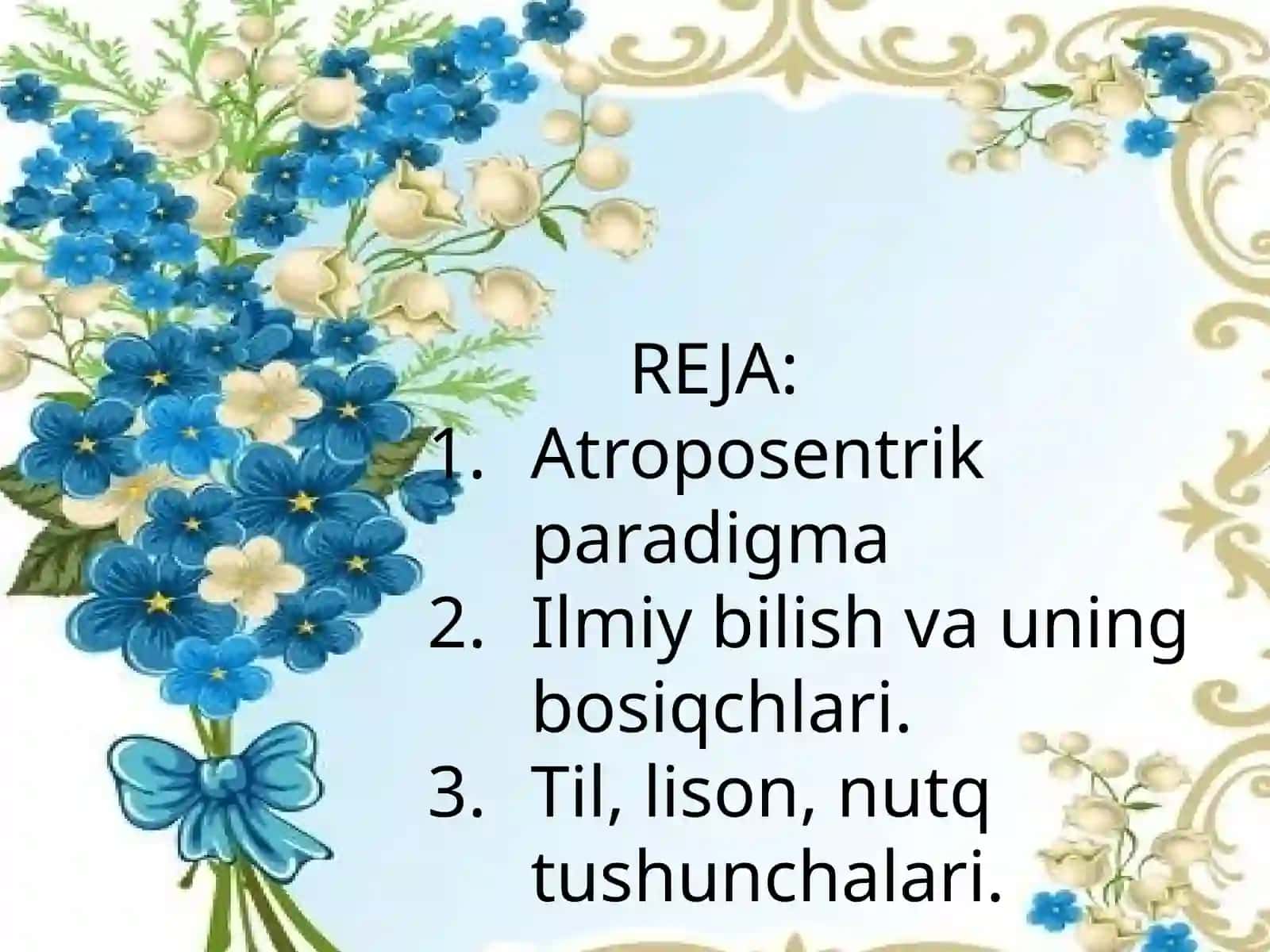 Antropsentrik til va nutq munosabati 2