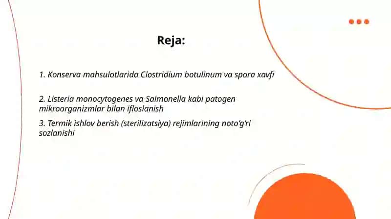 Konserva mahsulotlarining sifatini ta'minlash 2