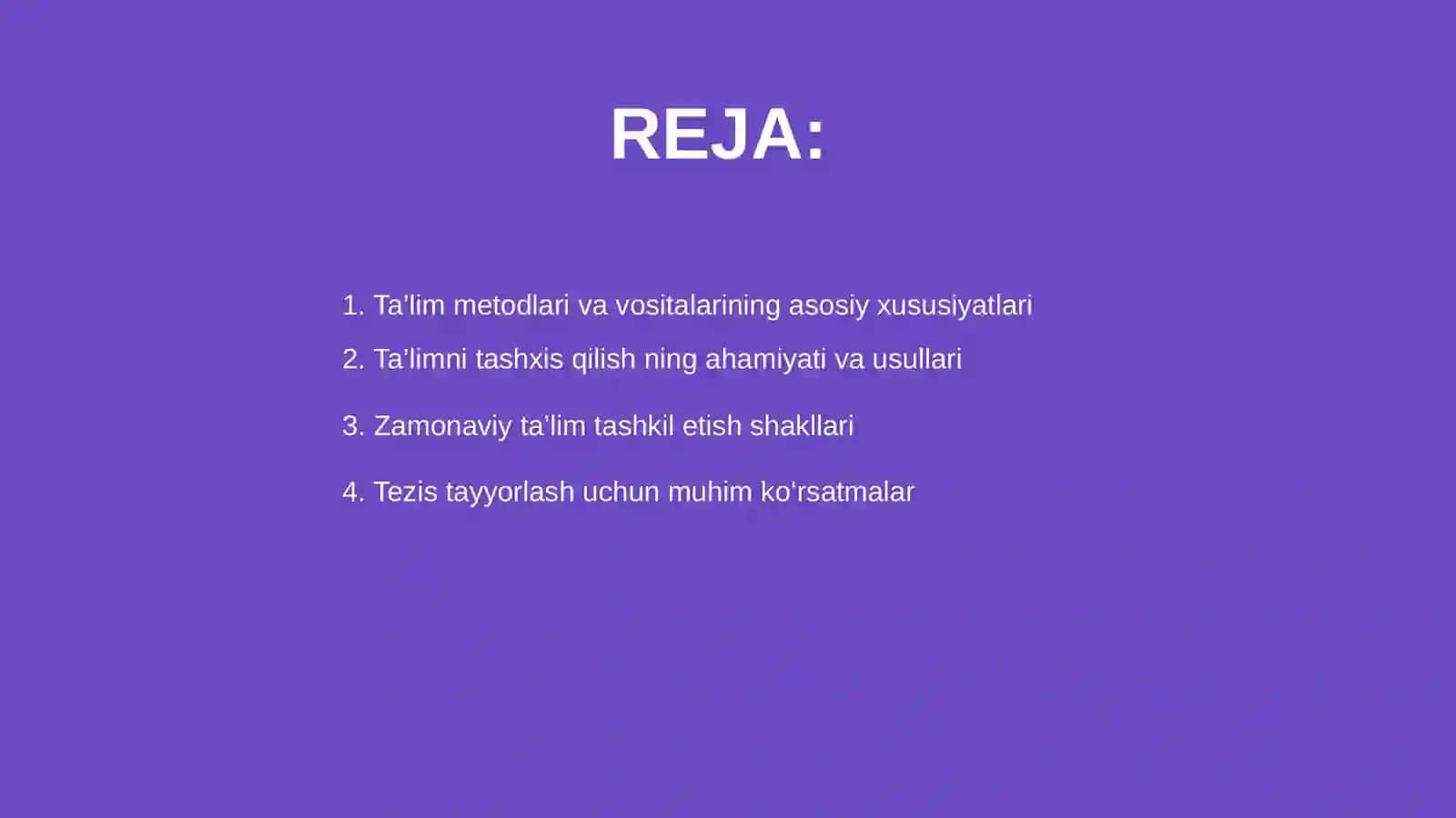 Ta’lim metodlari va vositalari 2