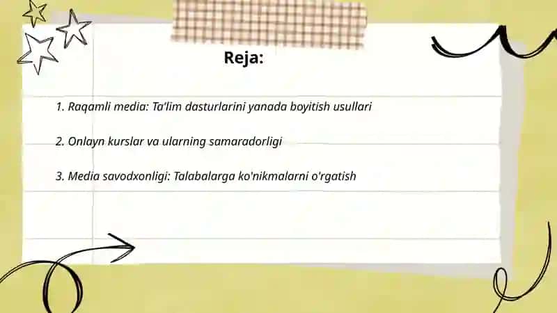 Raqamli media: Ta'lim dasturlarini yanada boyitish usullari 2