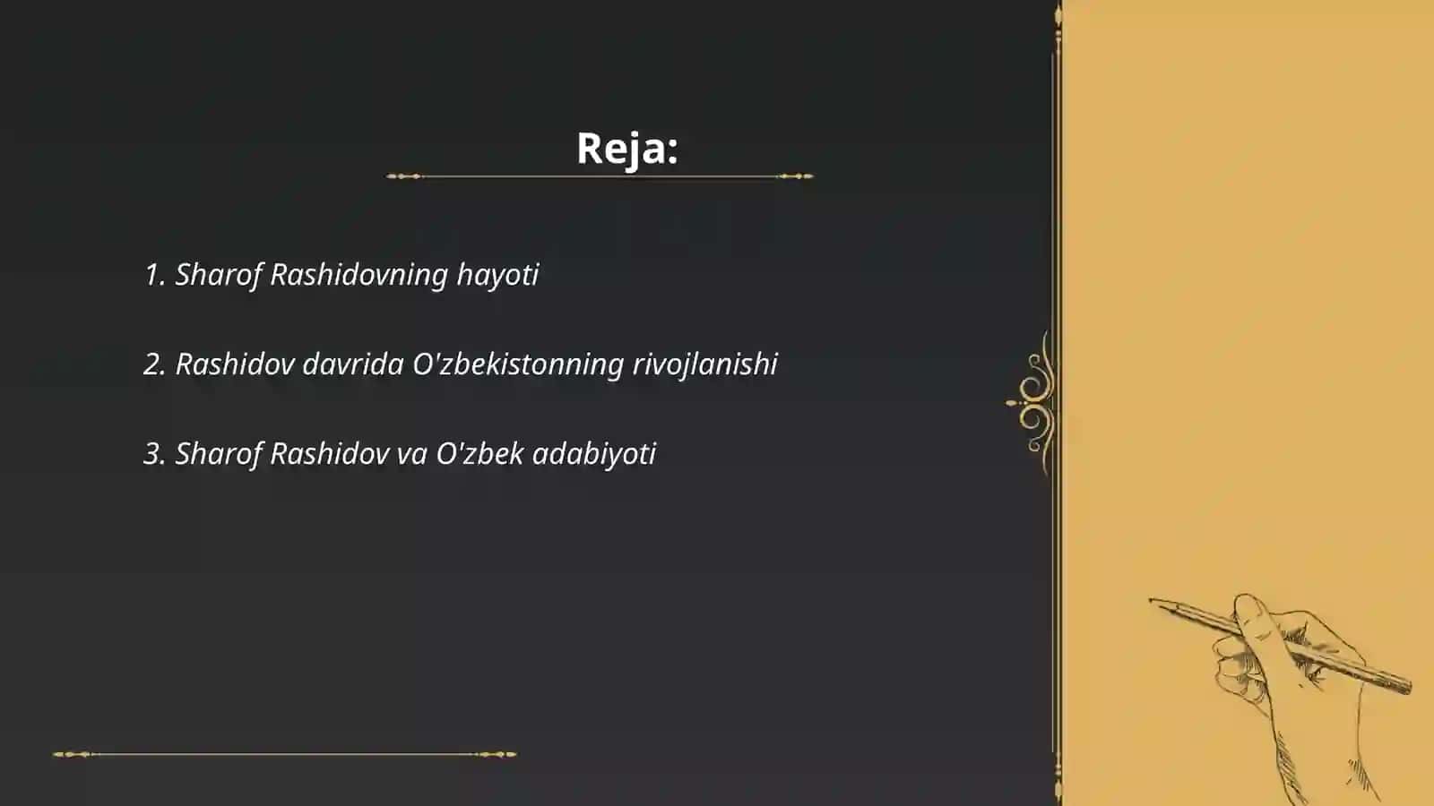 Sharof Rashidovning hayoti 2