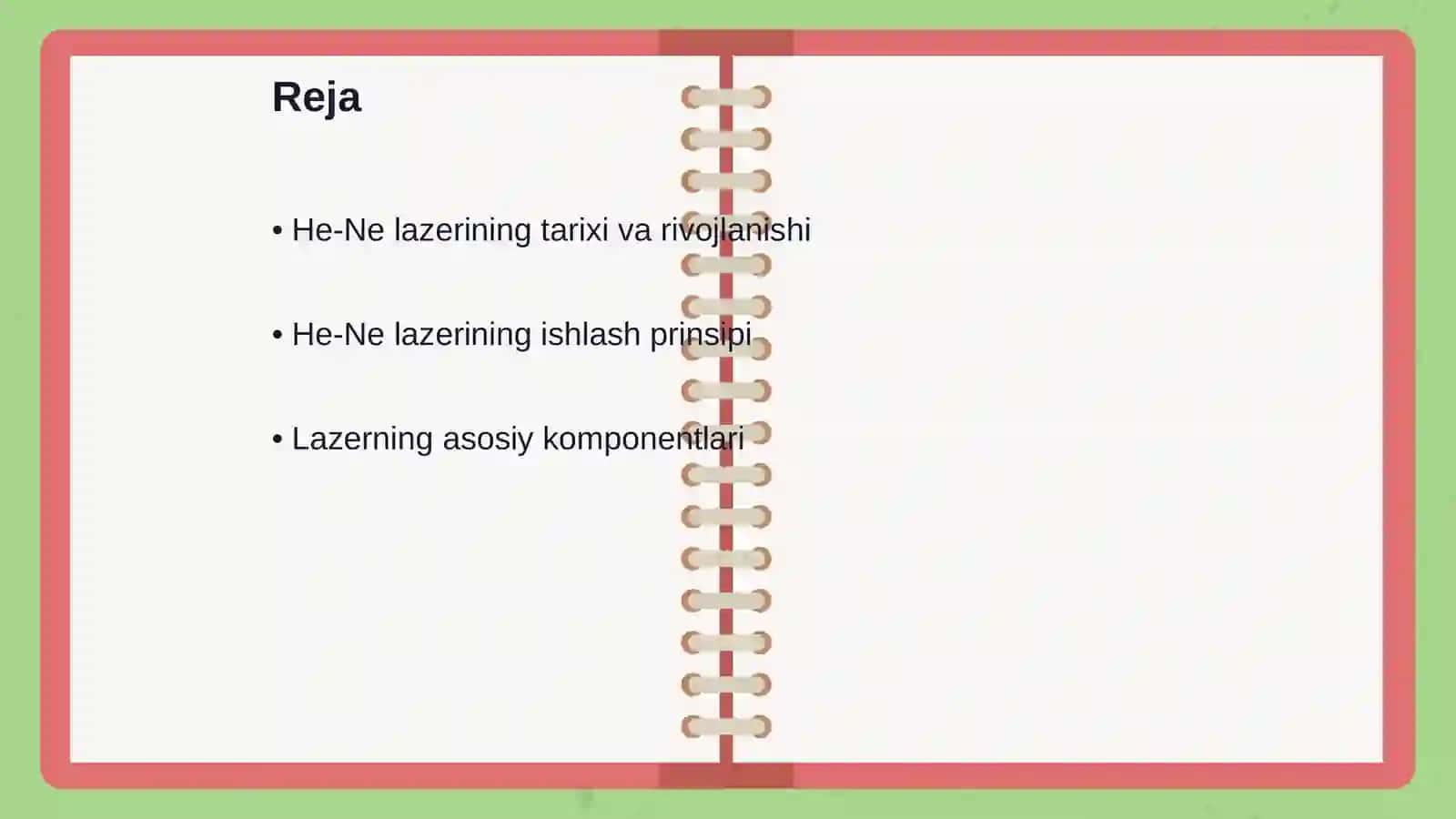 He-Ne lazerining ishlash tamoyili 2