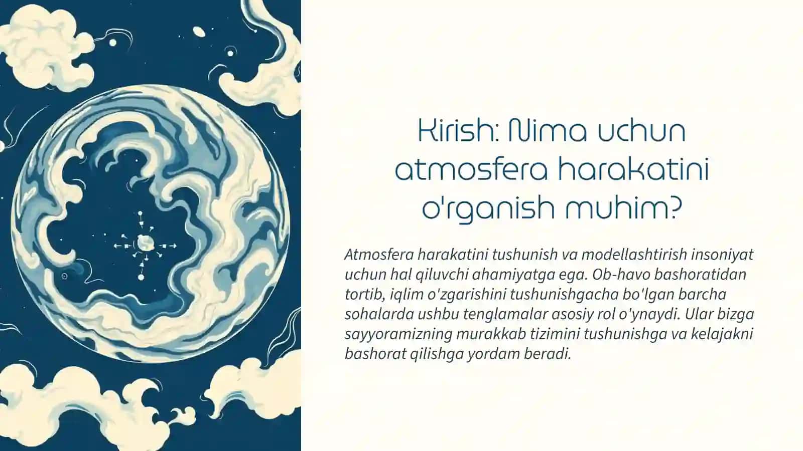 Atmosfera havosi harakati tenglamasi 2