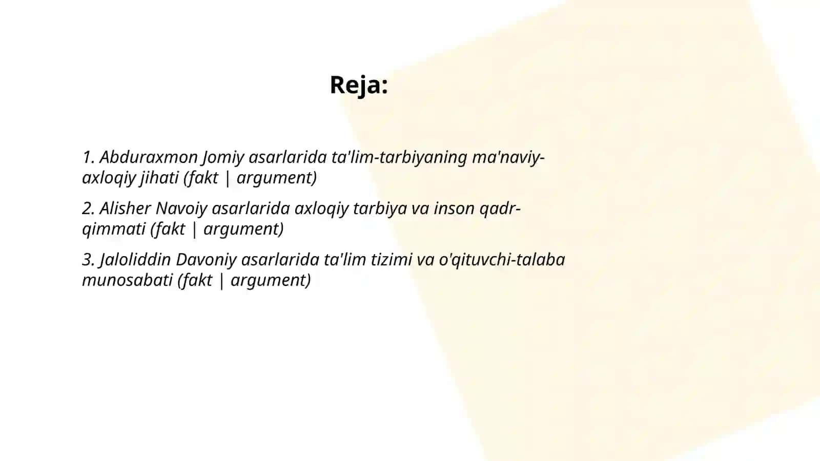 Jaloliddin Davoniylarning asarlarida ta'lim-tarbiya masalalari 2