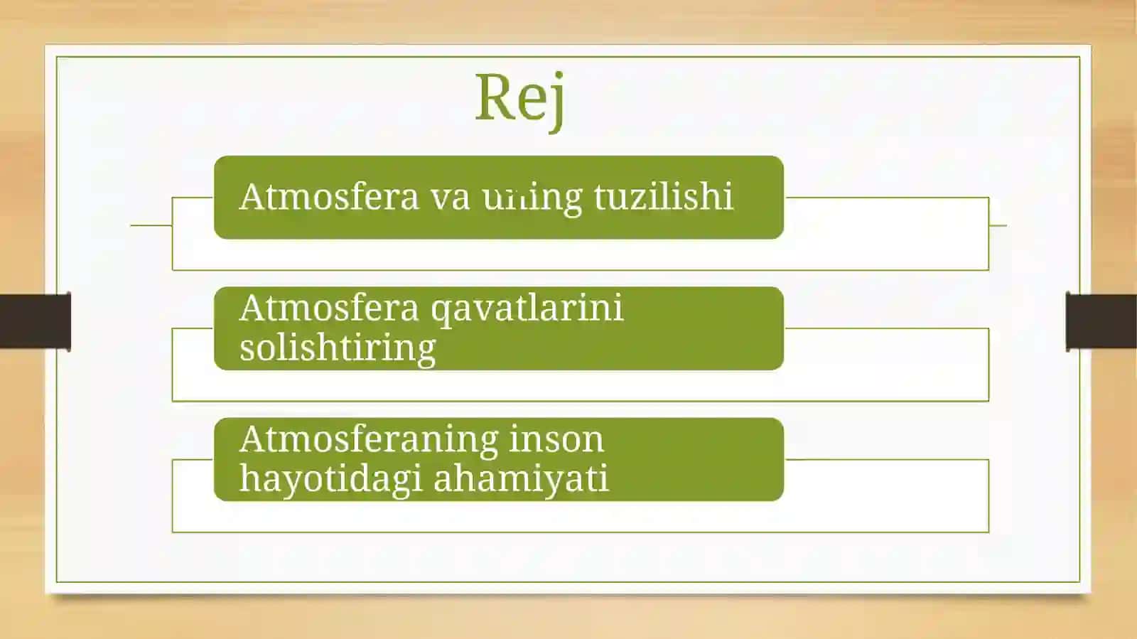 Atmosfera qavatlariga ta’rif 2