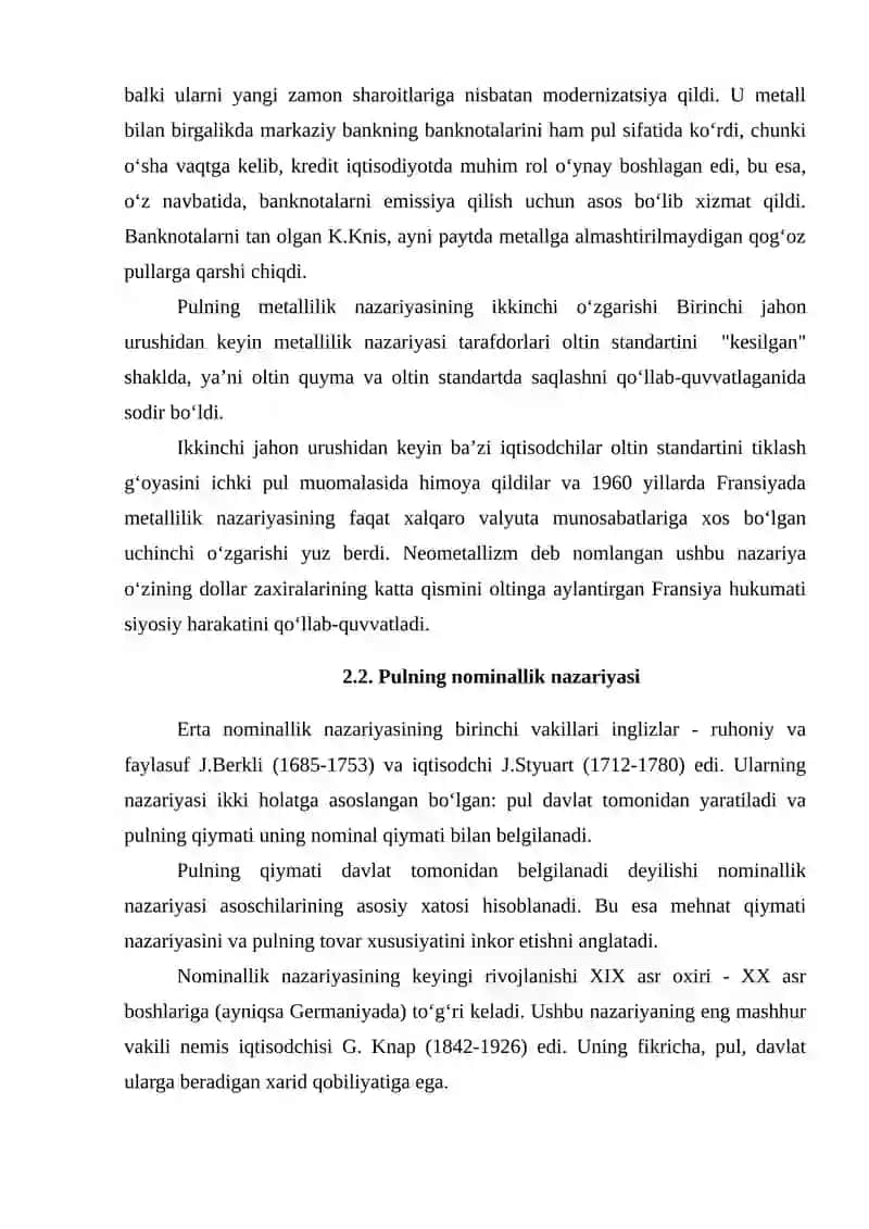 Pulning metallilik nazariyasi 2