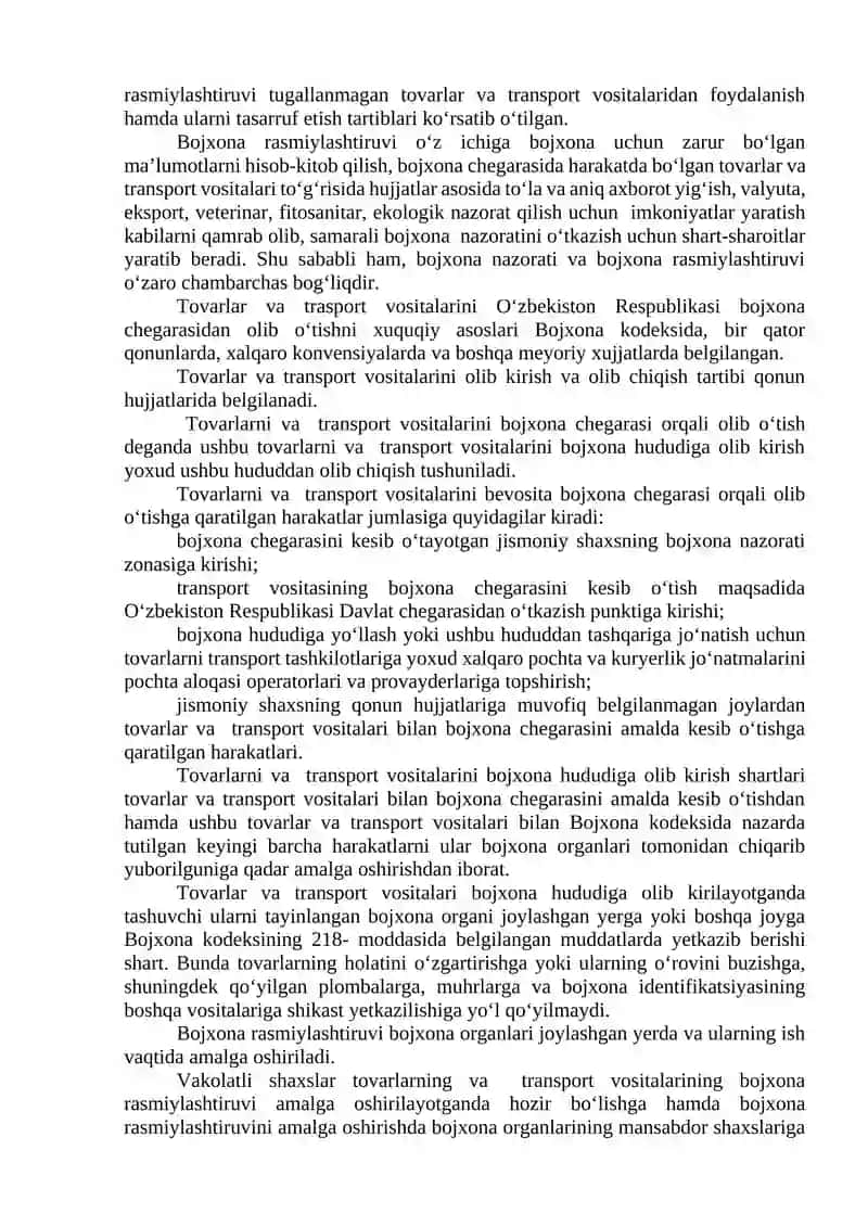 Bojxona rasmiylashtiruvi 2