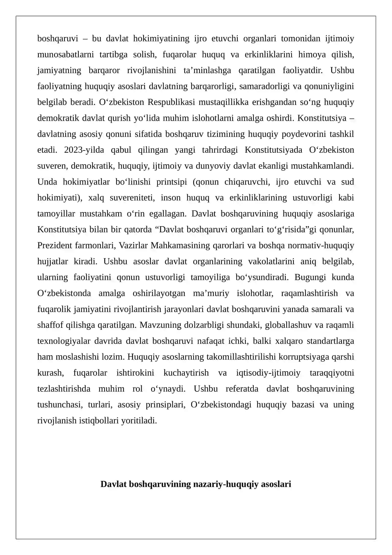 Davlat boshqaruvining huquqiy asoslari 2