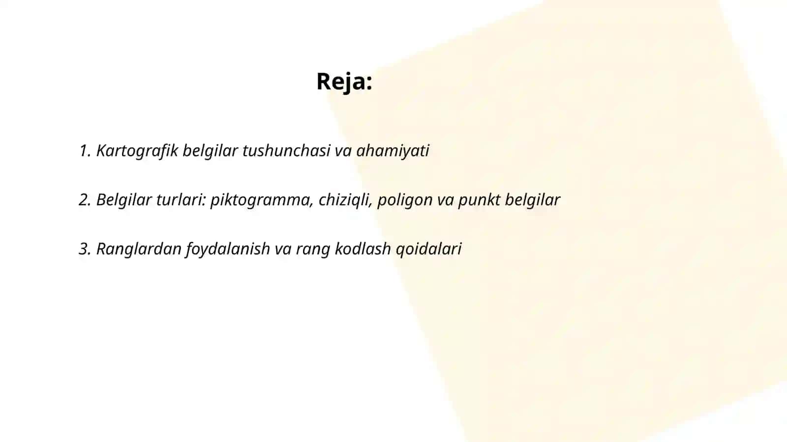KARTAGRAFIK BELGILAR VA ULARNI QULLANISHI 2