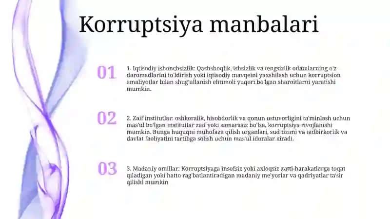 Koruppsiyaning Shakllanish Sabablari 2