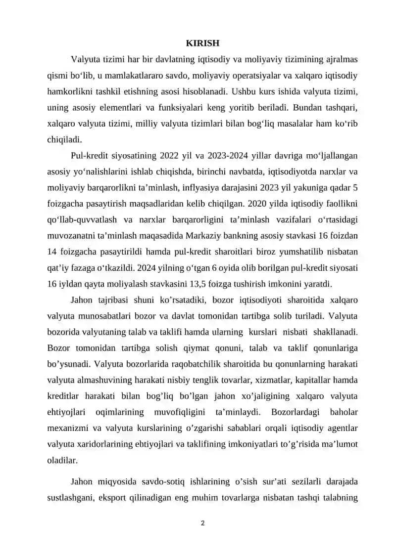 Xalqaro valyuta jamg’armasi 2