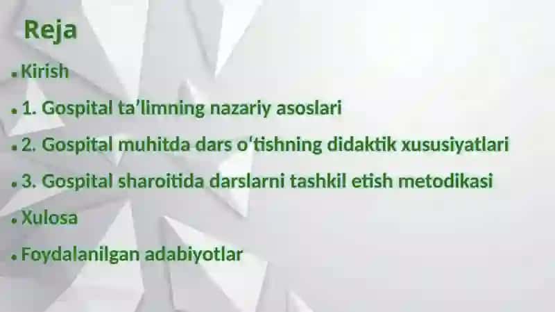 Gospitalmuhitdadarso'tishningdidaktikxususiyatlari 2