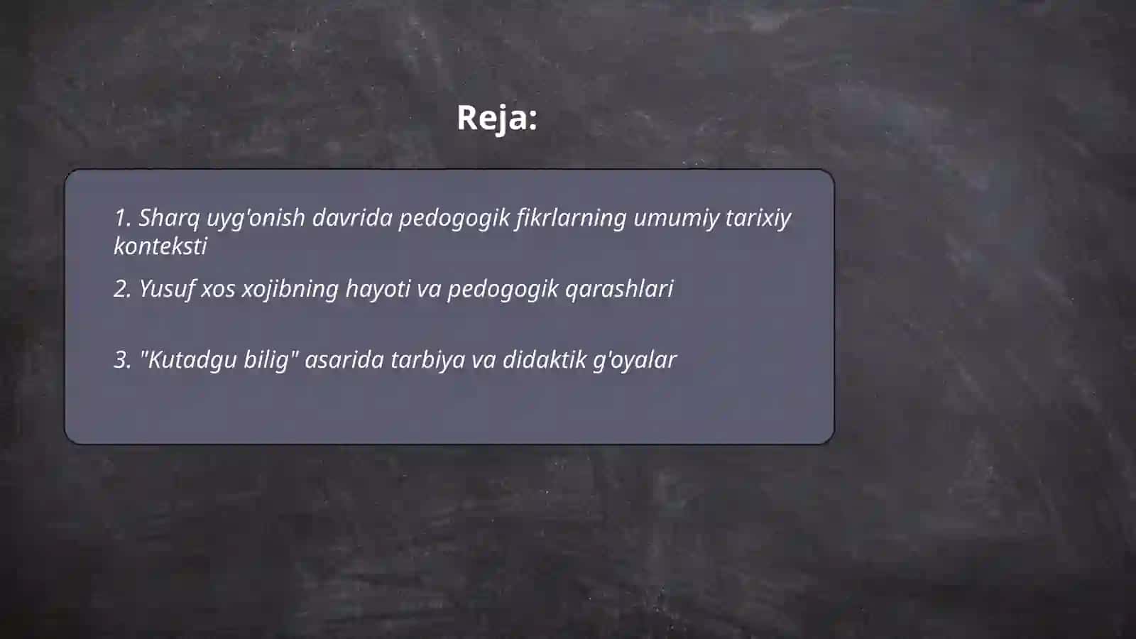 Pedogogik fikrlarning rivojlanishi 2