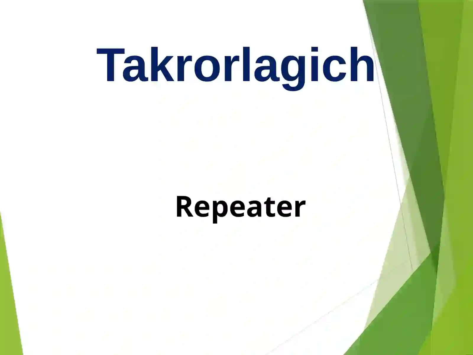 Tarmoq komponentlari 2