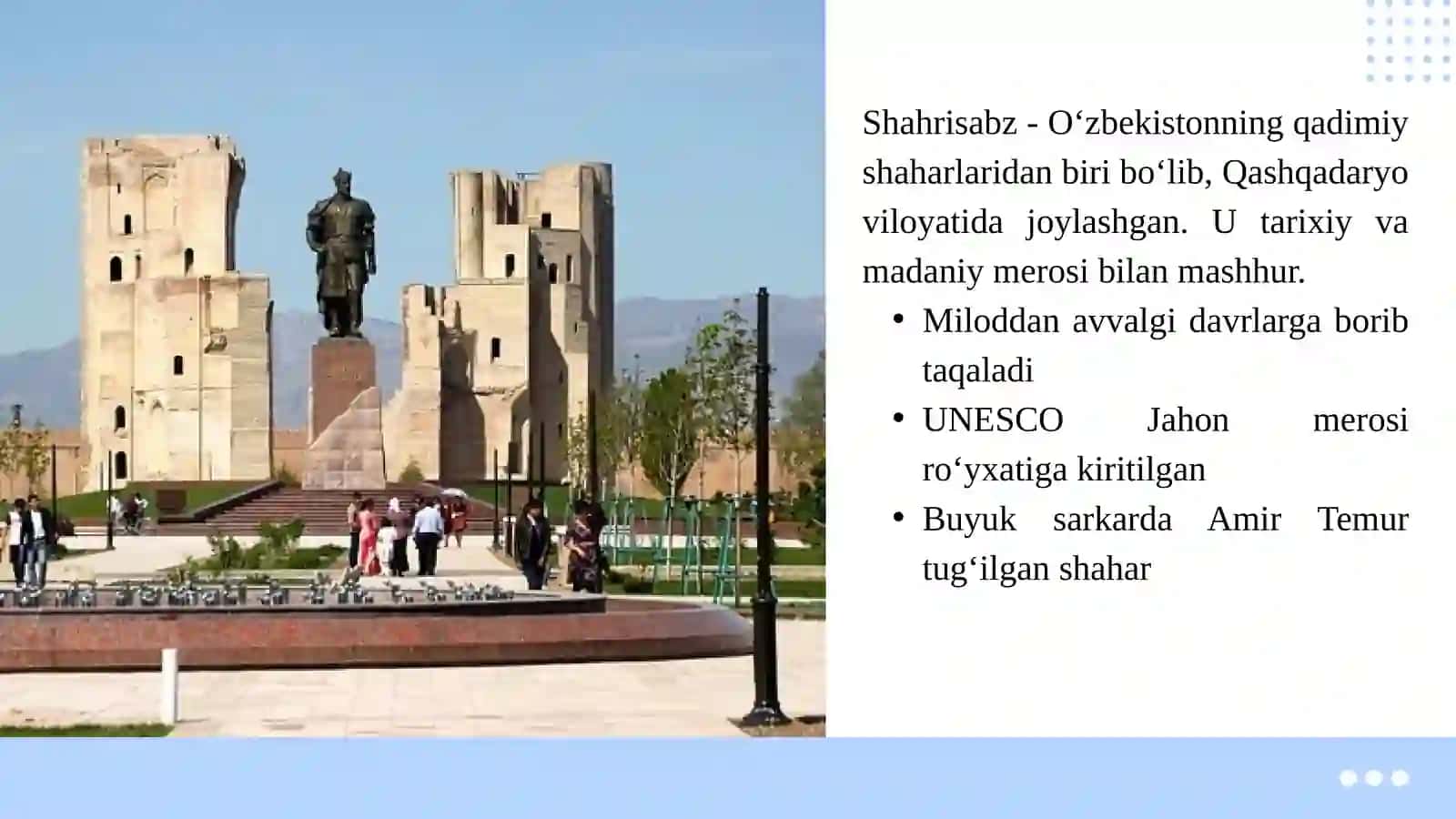 Shaxrisabz turizm klasteri 2