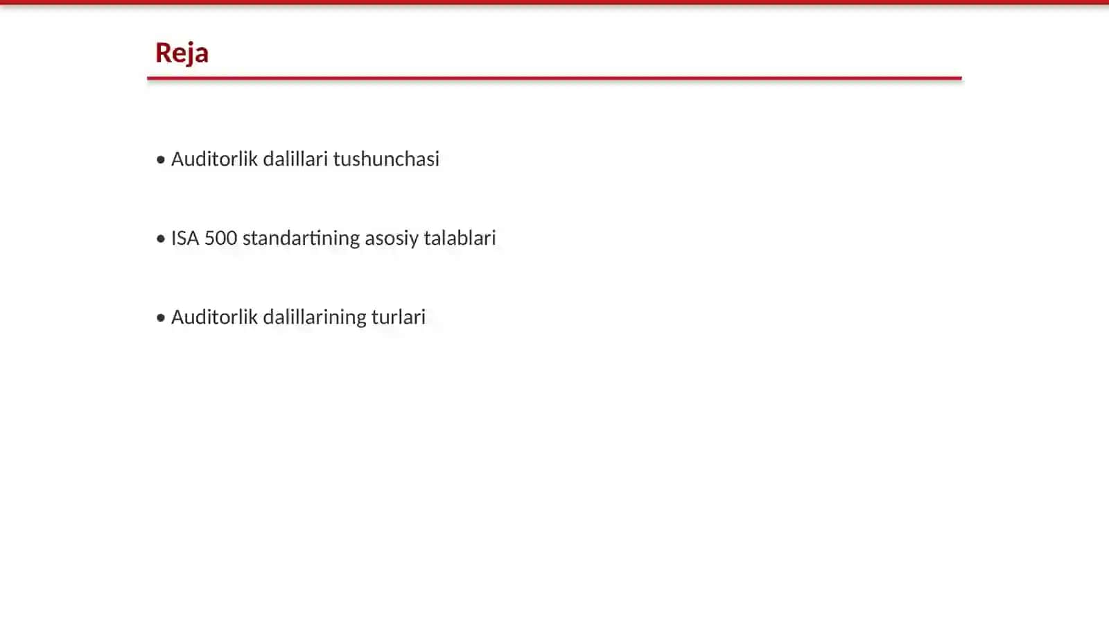 Auditorlik dalillari: ISA 500 “Audit Evidence” talablari asosida tahlil 2