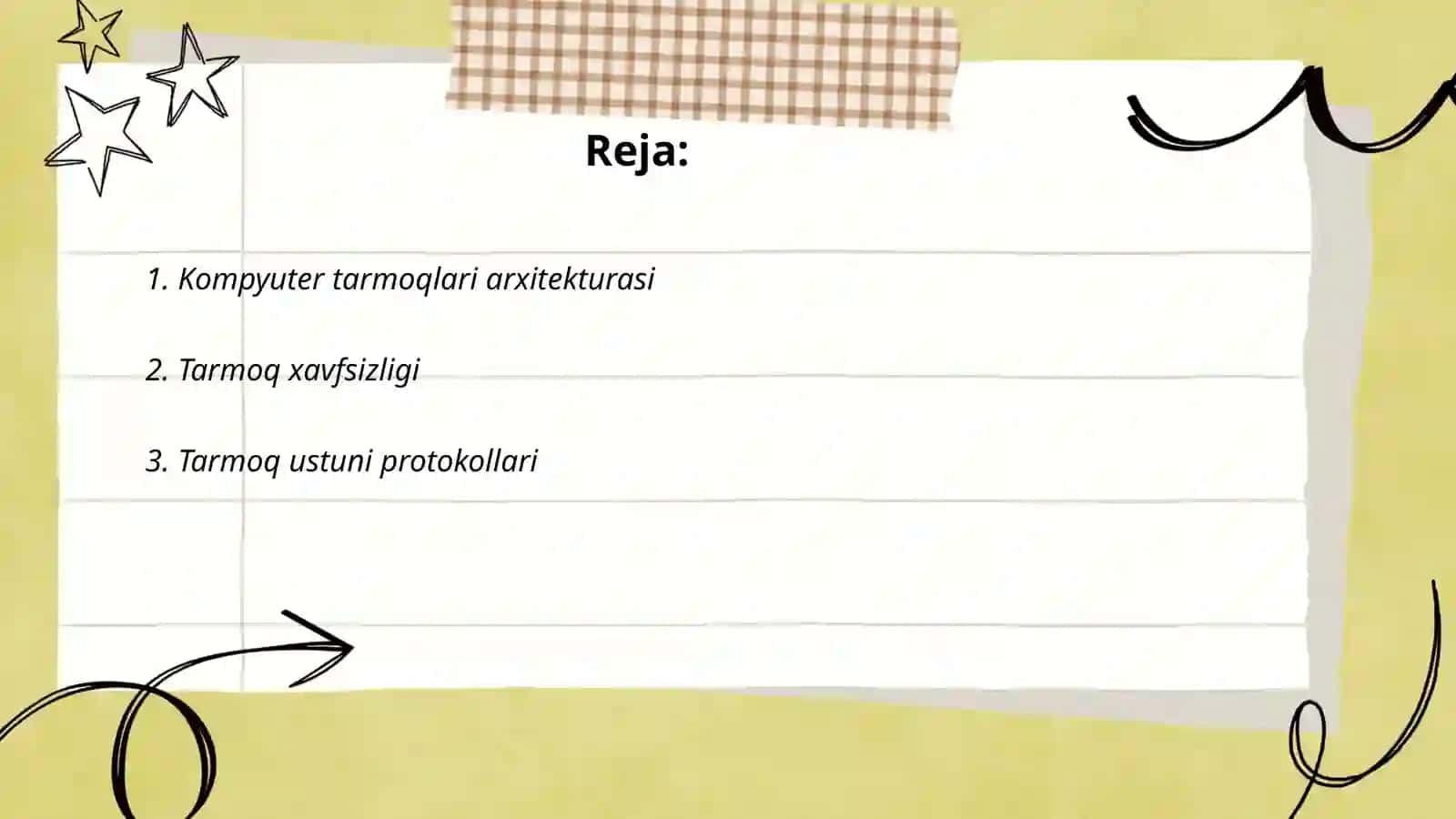 Kompyuter tarmoqlari arxitekturasi 2