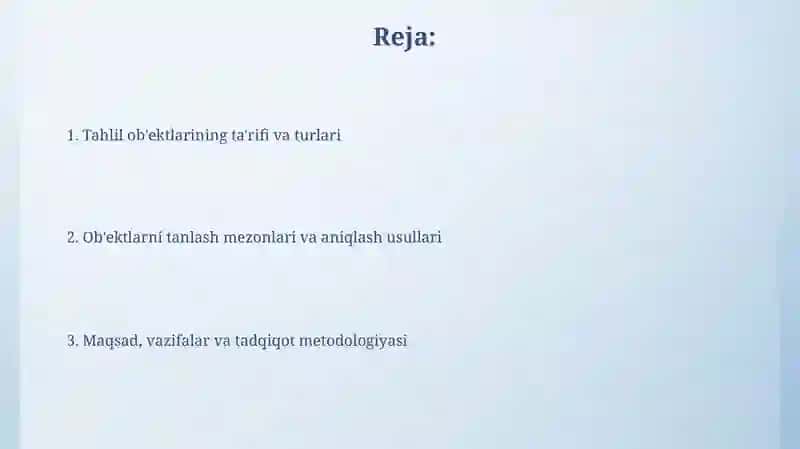 Analizning asosiy obyektlari 2