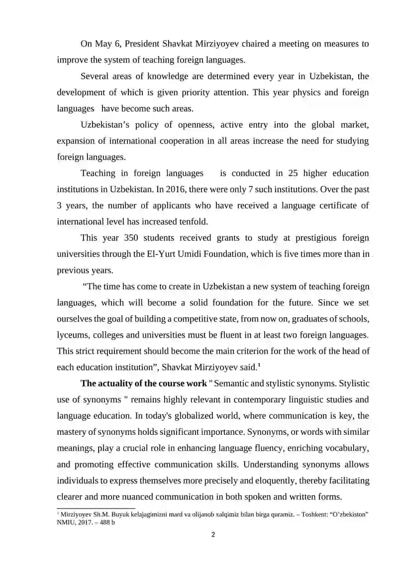 Semantic and stylistic synonyms. Stylistic use of synonyms 2