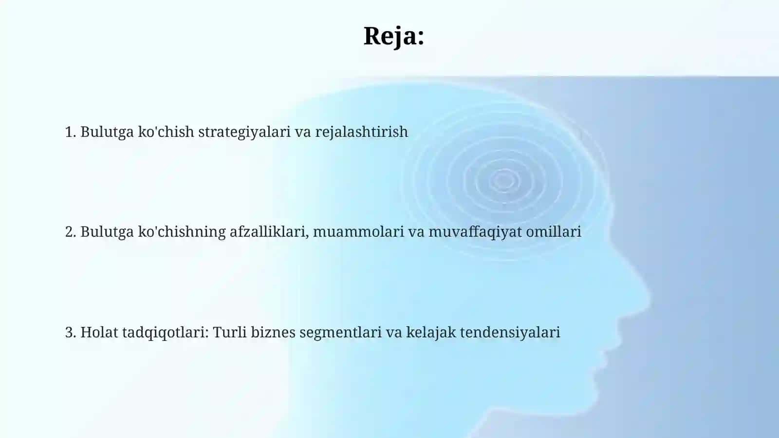 Bulutga(ko'chirish)migratsiyavakeysholatlar 2