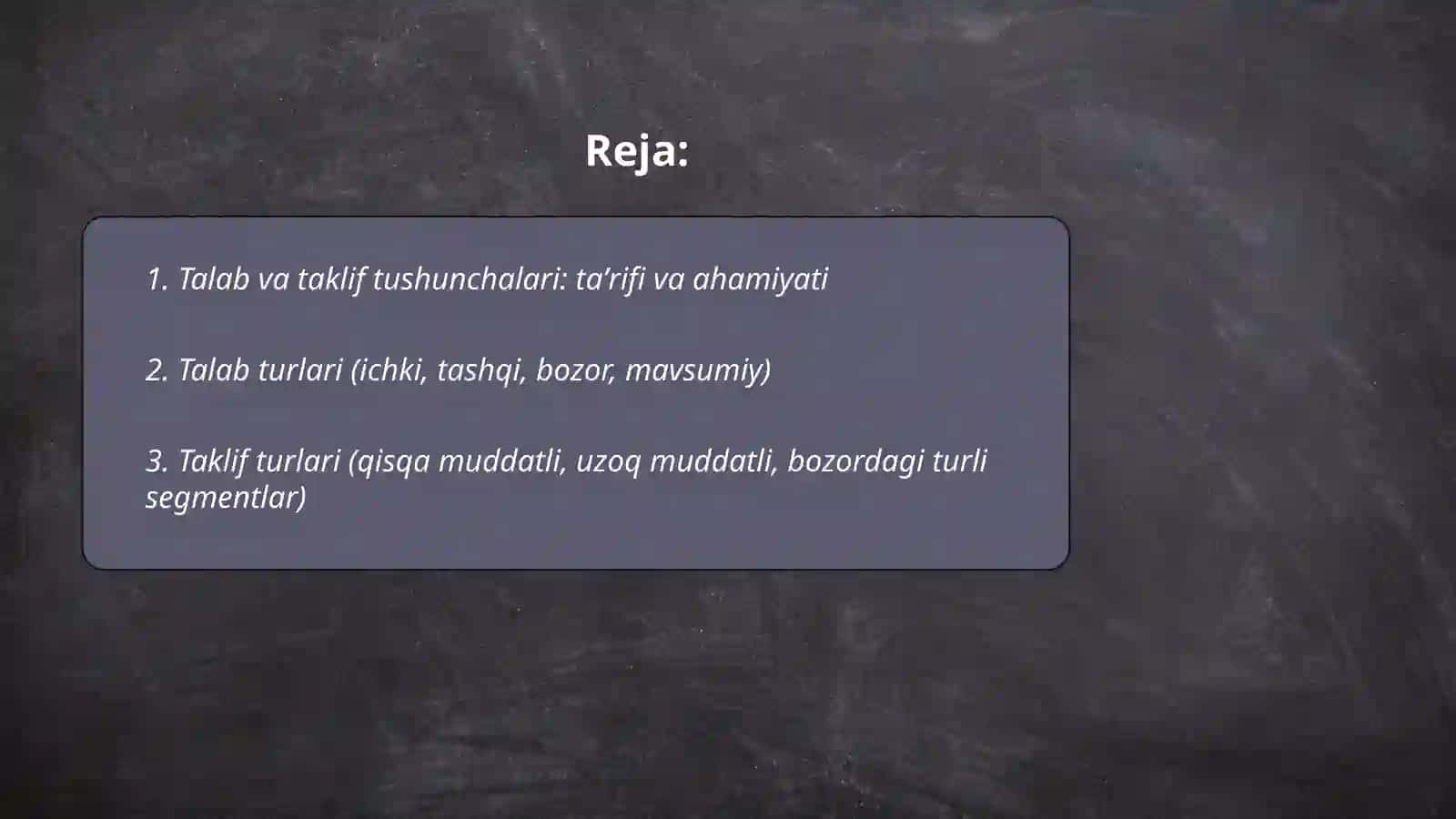 Xo'jalik yurituvchi sub'ektlar mahsuloti hamda xizmatiga bo'lgan talab taklifini o'raganishning ahamiyati va uning turlari 2