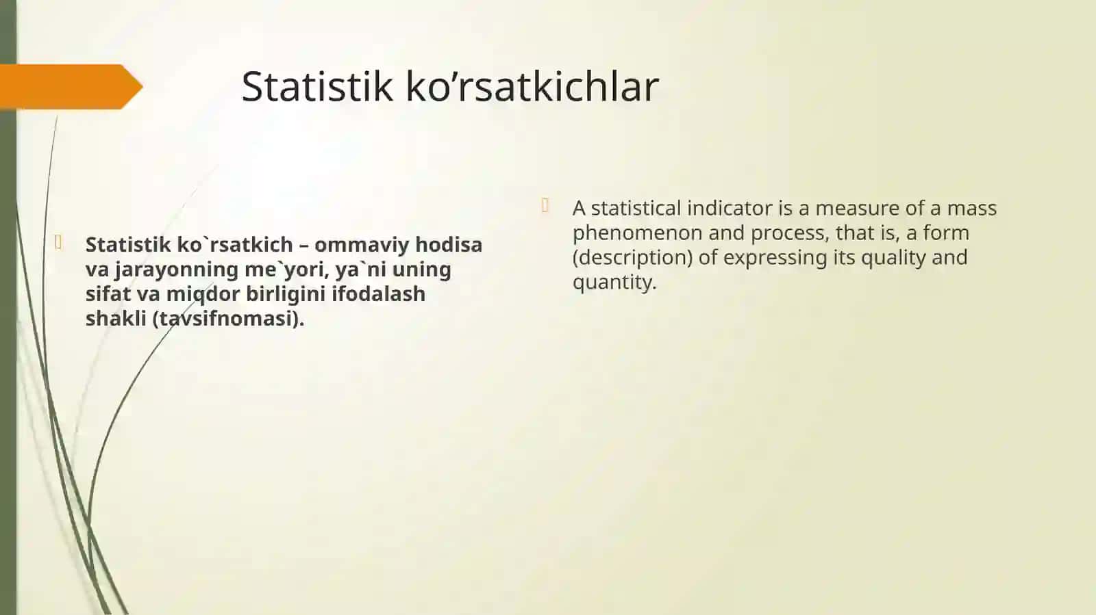 Statistik ko’rsatkichlar 2