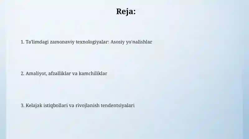 Ta'limdagi zamonaviy texnologiyalar 2