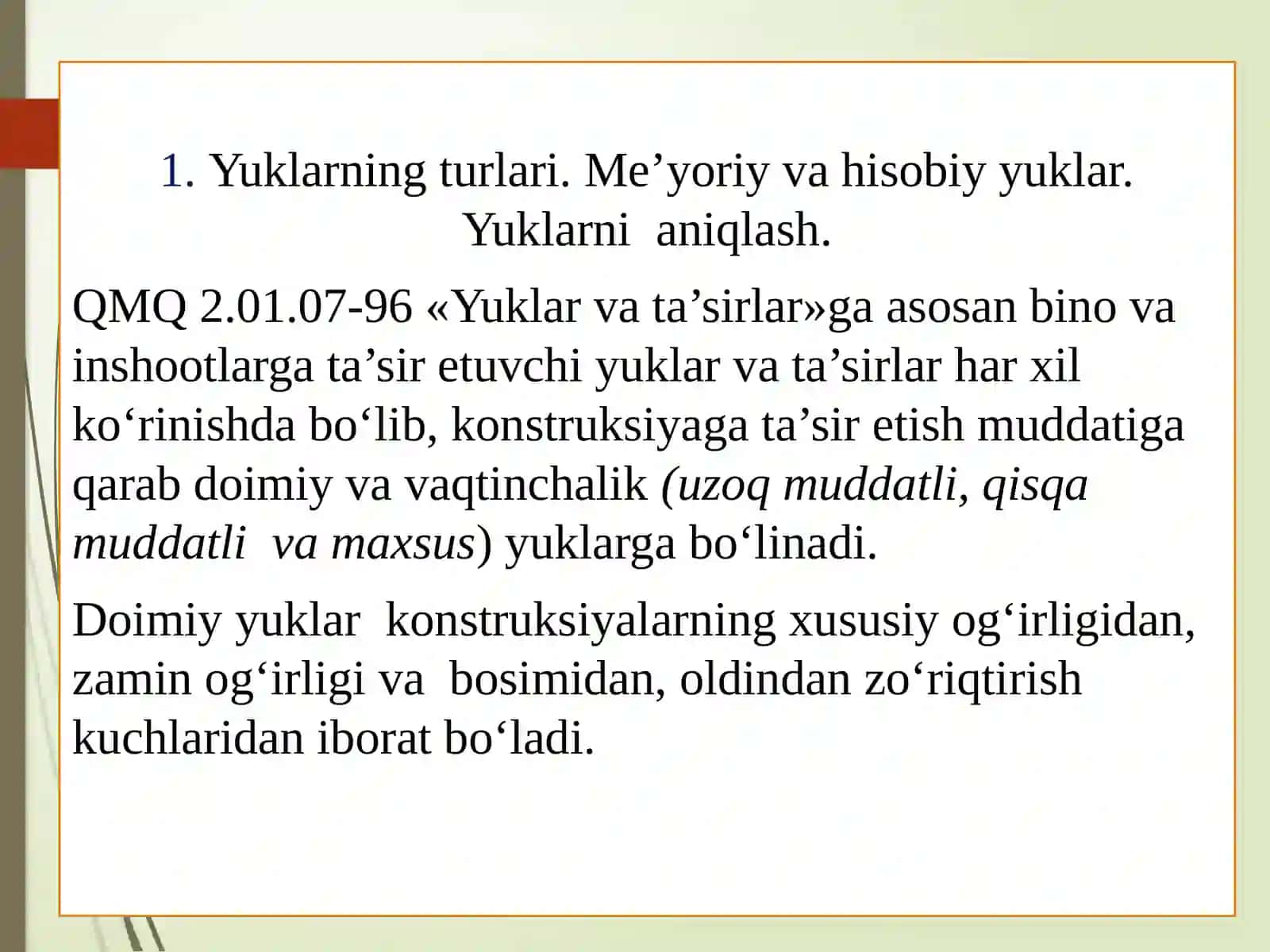 Yog‘och elementlarni chegaraviy holatlar bo‘yicha hisoblash 2