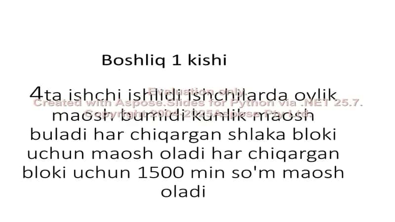 Ishchilarning maoshlarini belgilash 2