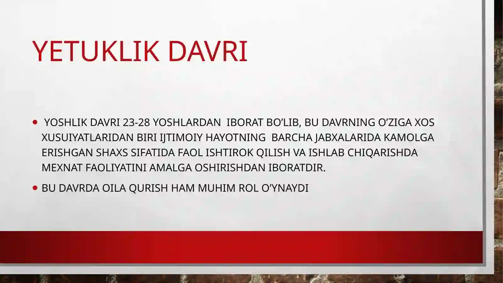 YETUKLIK DAVRI PSIXOLOGIYASI 2