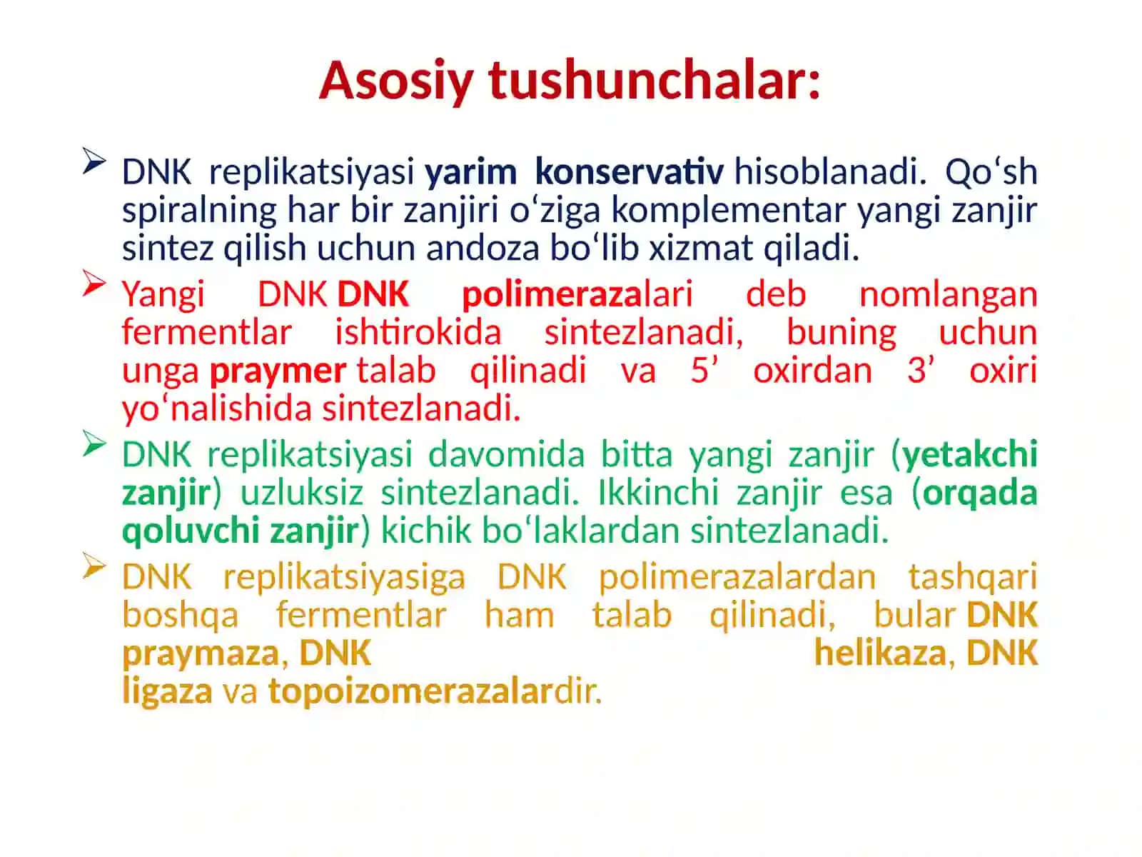 DNK   replikatsiyasi 2