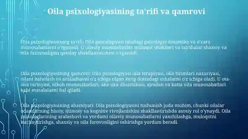 Oila Psixologiyasi 2