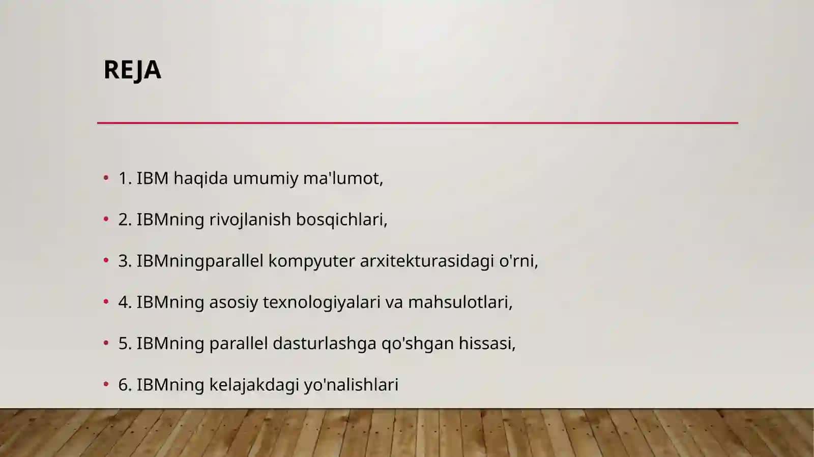 IBM KOMPANIYASI HAQIDA TAQDIMOT 2