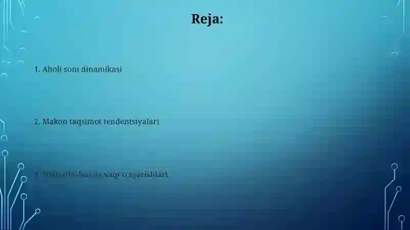Afrika qit'a mamlakatlari aholisining hududiy va davriy qiyosiy tahlil 2