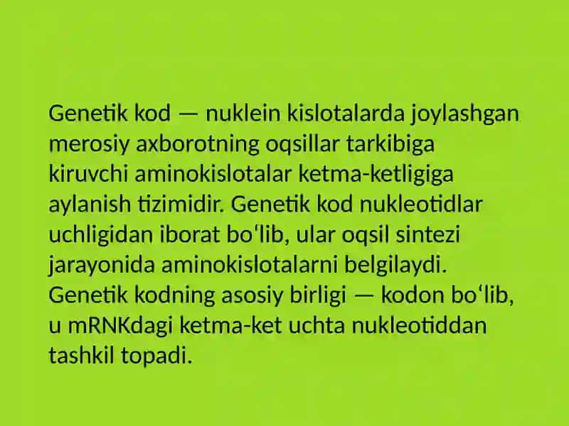 genetik kod 2