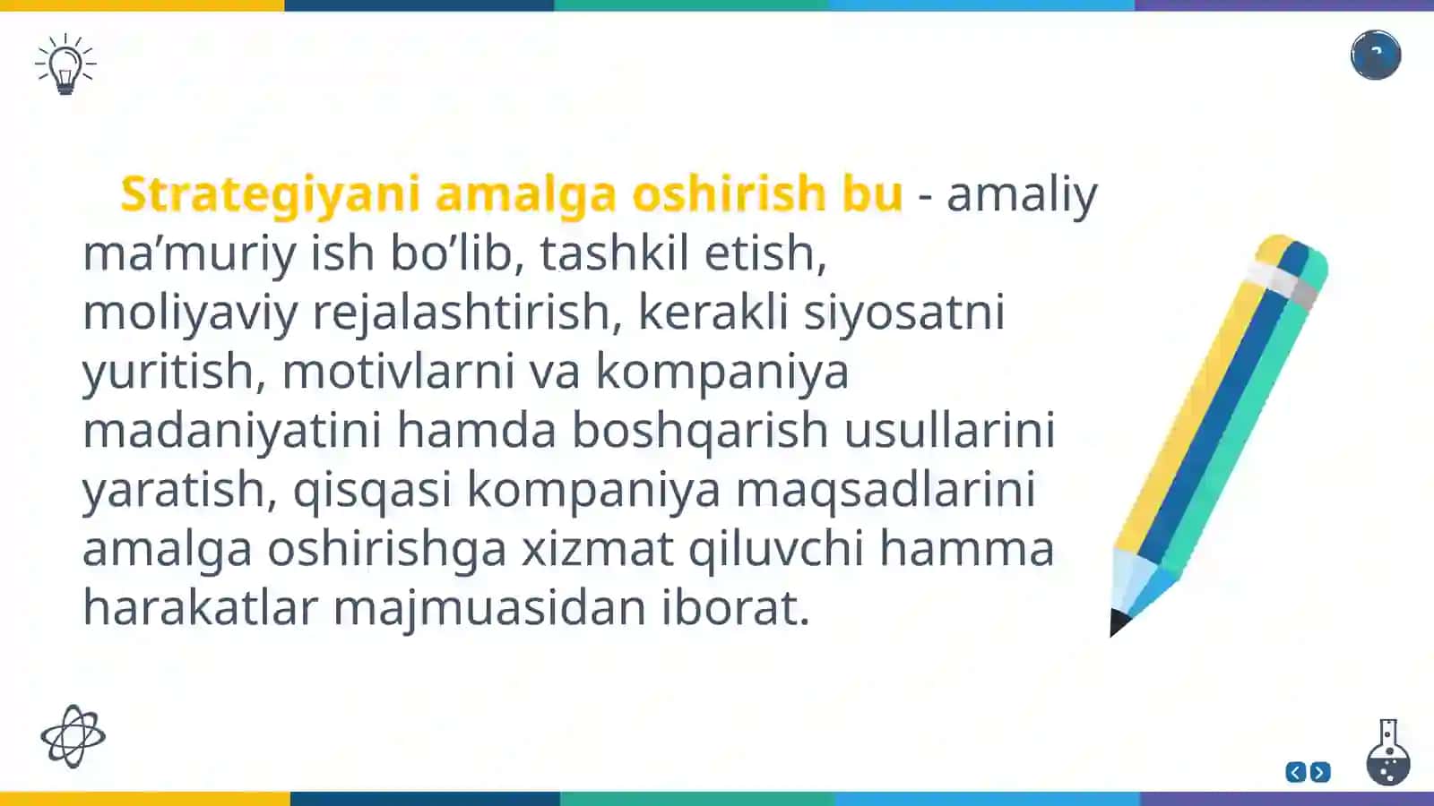 Strategik boshqarish vazifalari 2