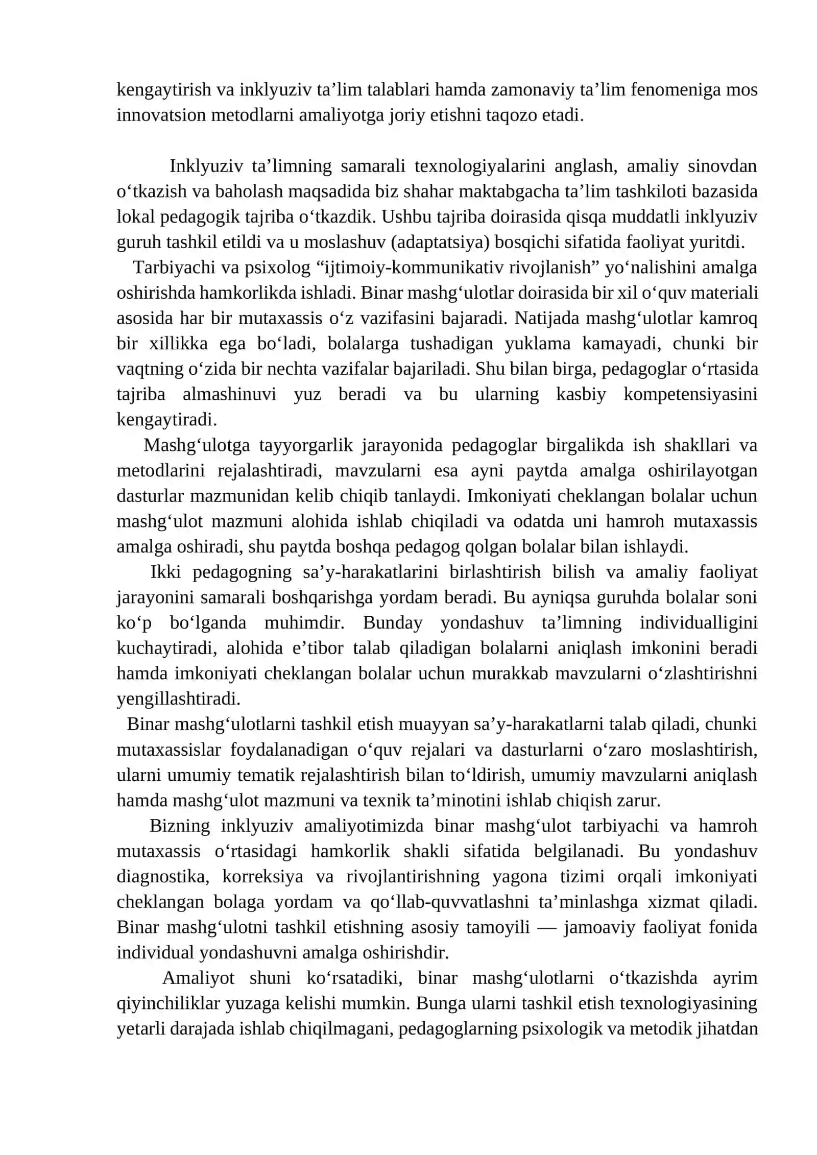 Inklyuziv ta’limning zamonaviy pedagogik metodlari 2