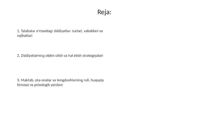 Talabalar va Tengdoshlar O'rtasidagi Konfliktlar 2