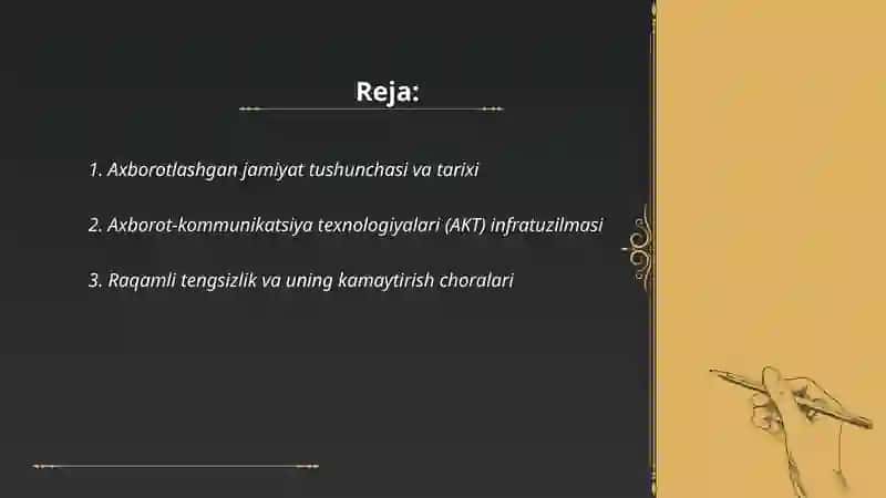 Axborotlashgan Jamiyat va uning istiqbollari 2