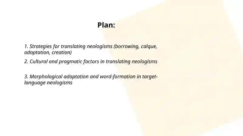 Translation of Neologisms 2