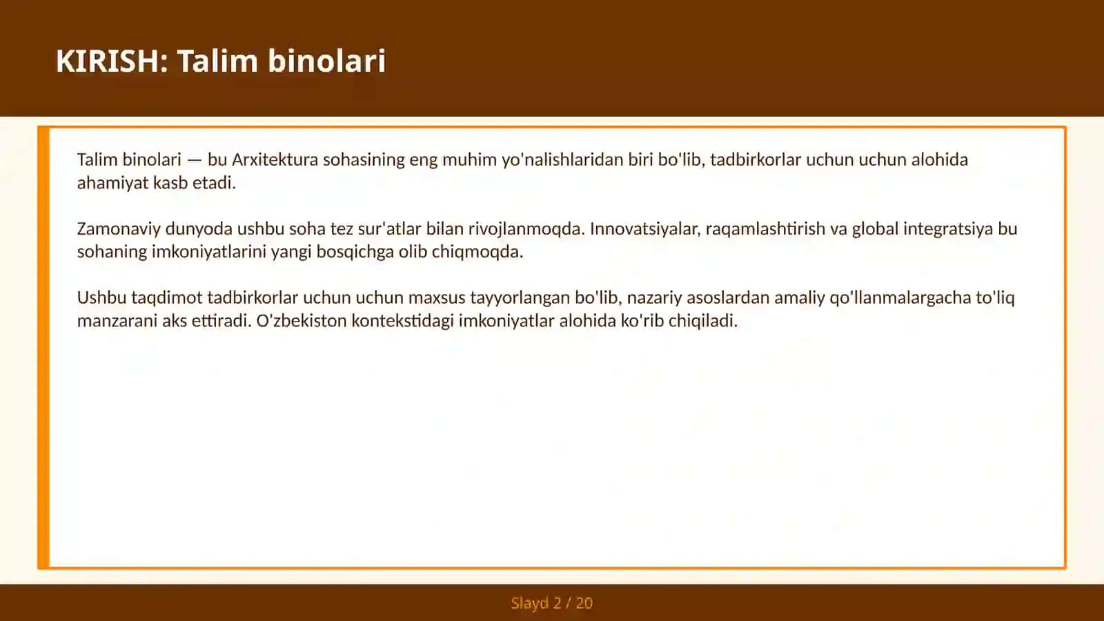 Talim binolari 2