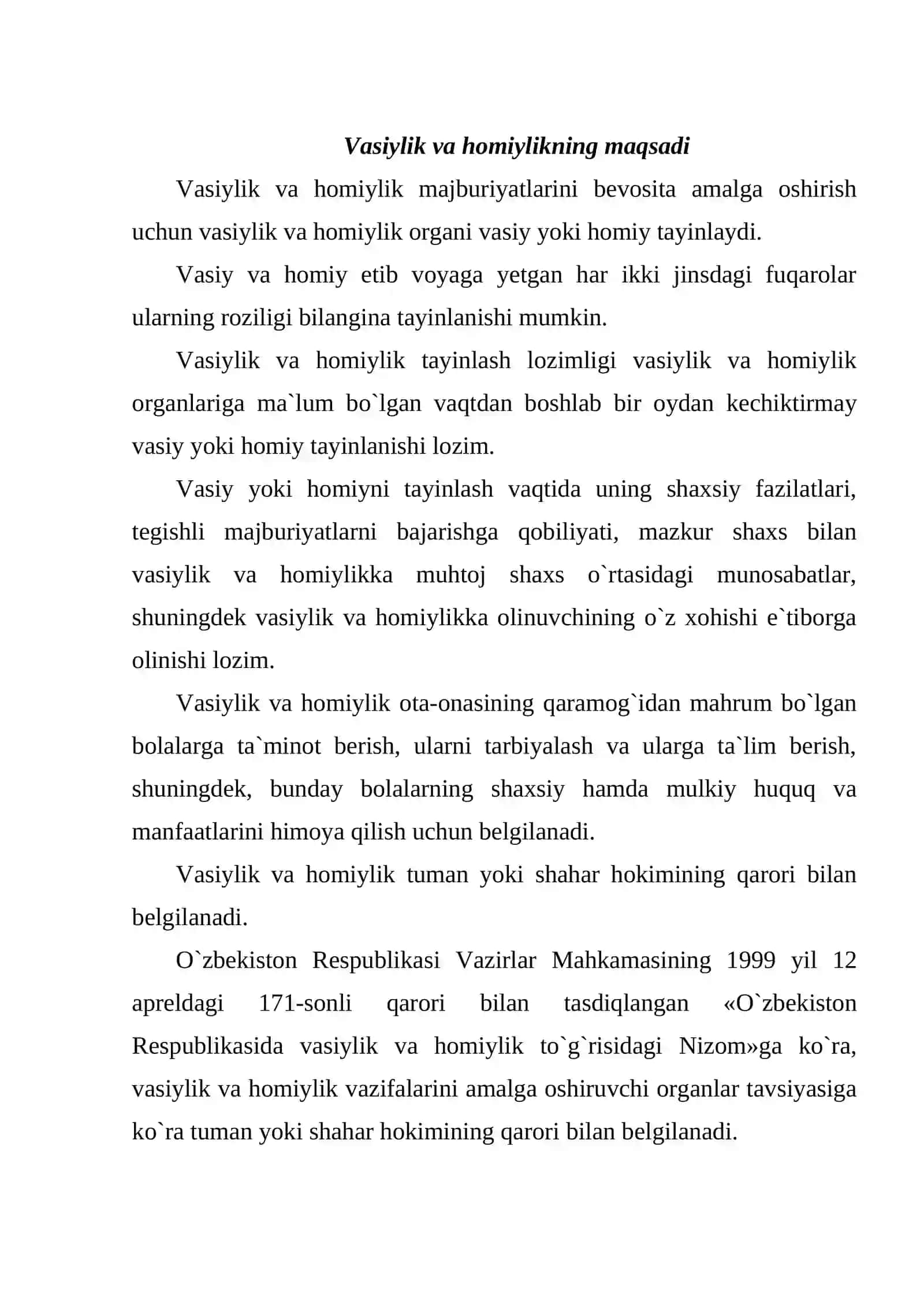 Vasiylik va homiylik 2