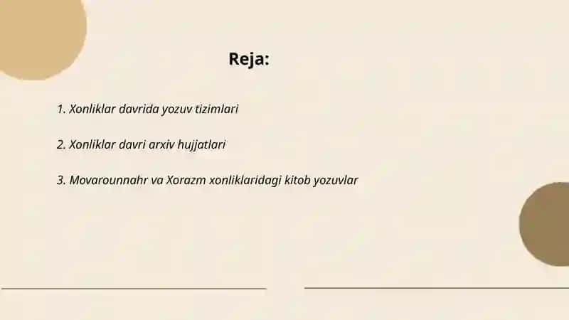 Xonliklar davri yozuvlar tarixi 2