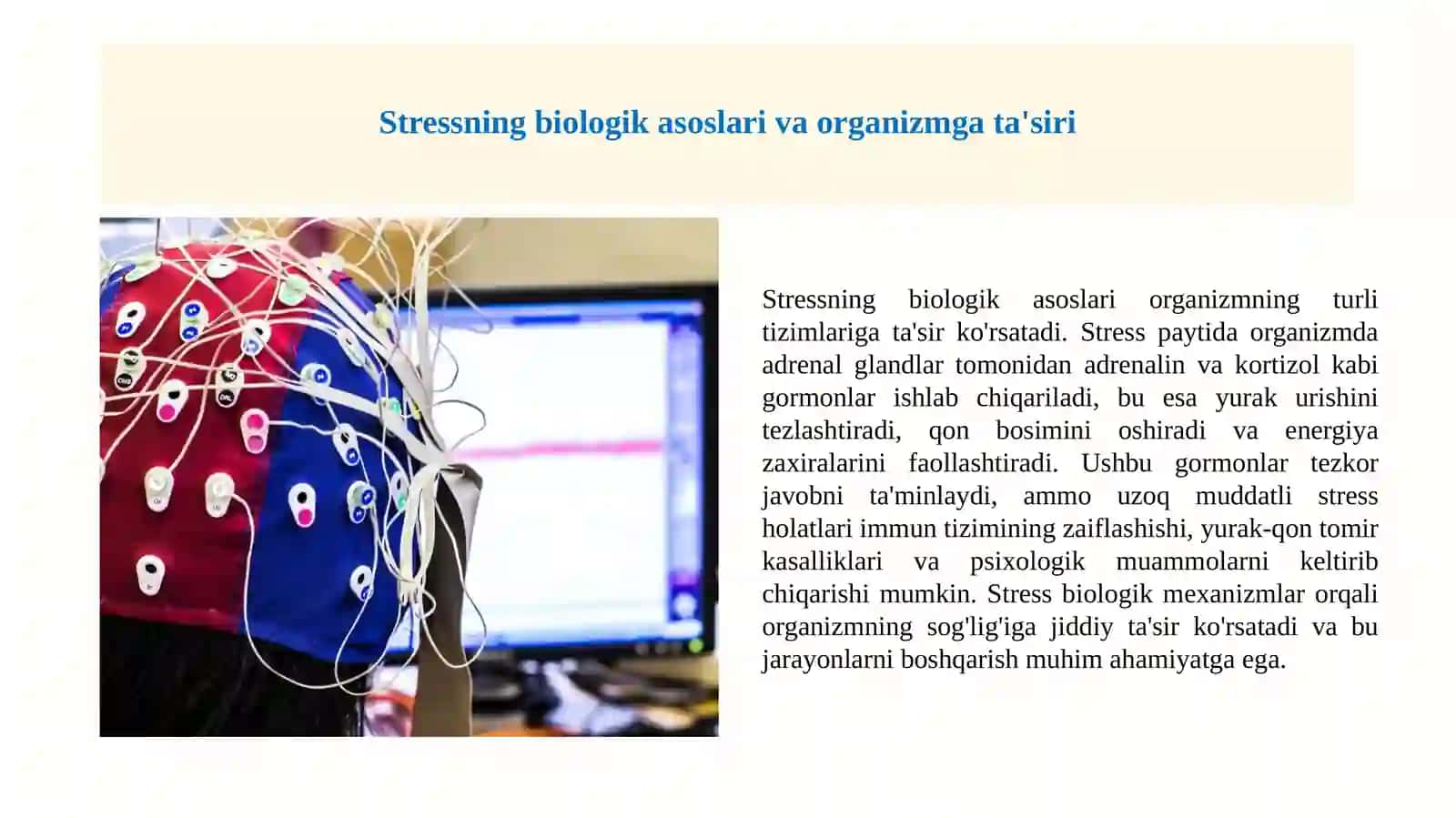 Strespsixofizilogiyasi.Stresningkelibchiqishmexanizmlari 2