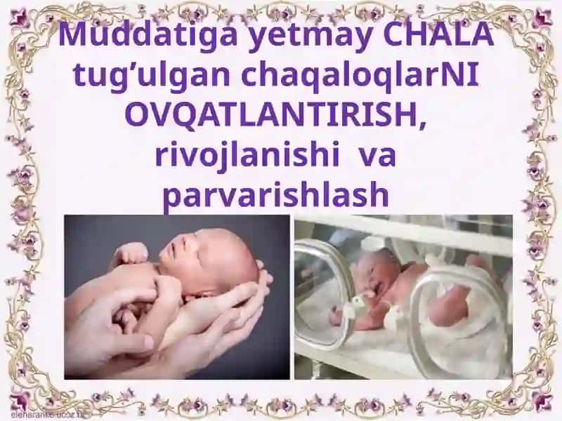 Onalikda va bolalarda hamshiralik parvarishi 2