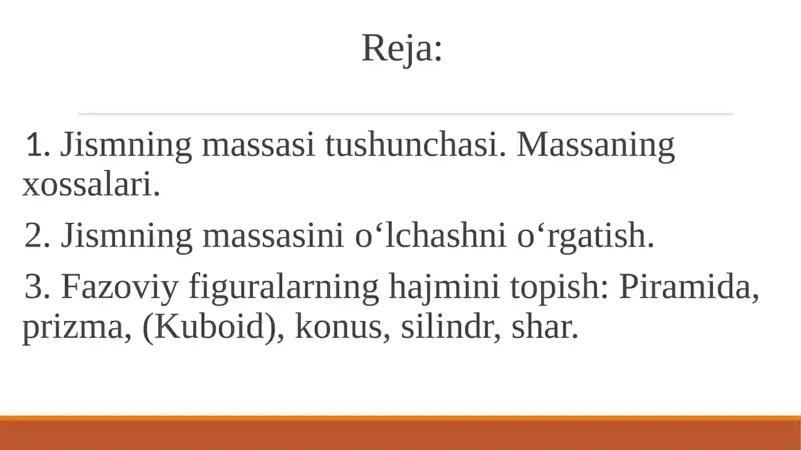 Jismning massasi va uni о‘lchash 2