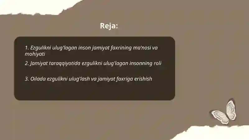 Ezgulikni uluģlagan inson jamiyat faxri 2