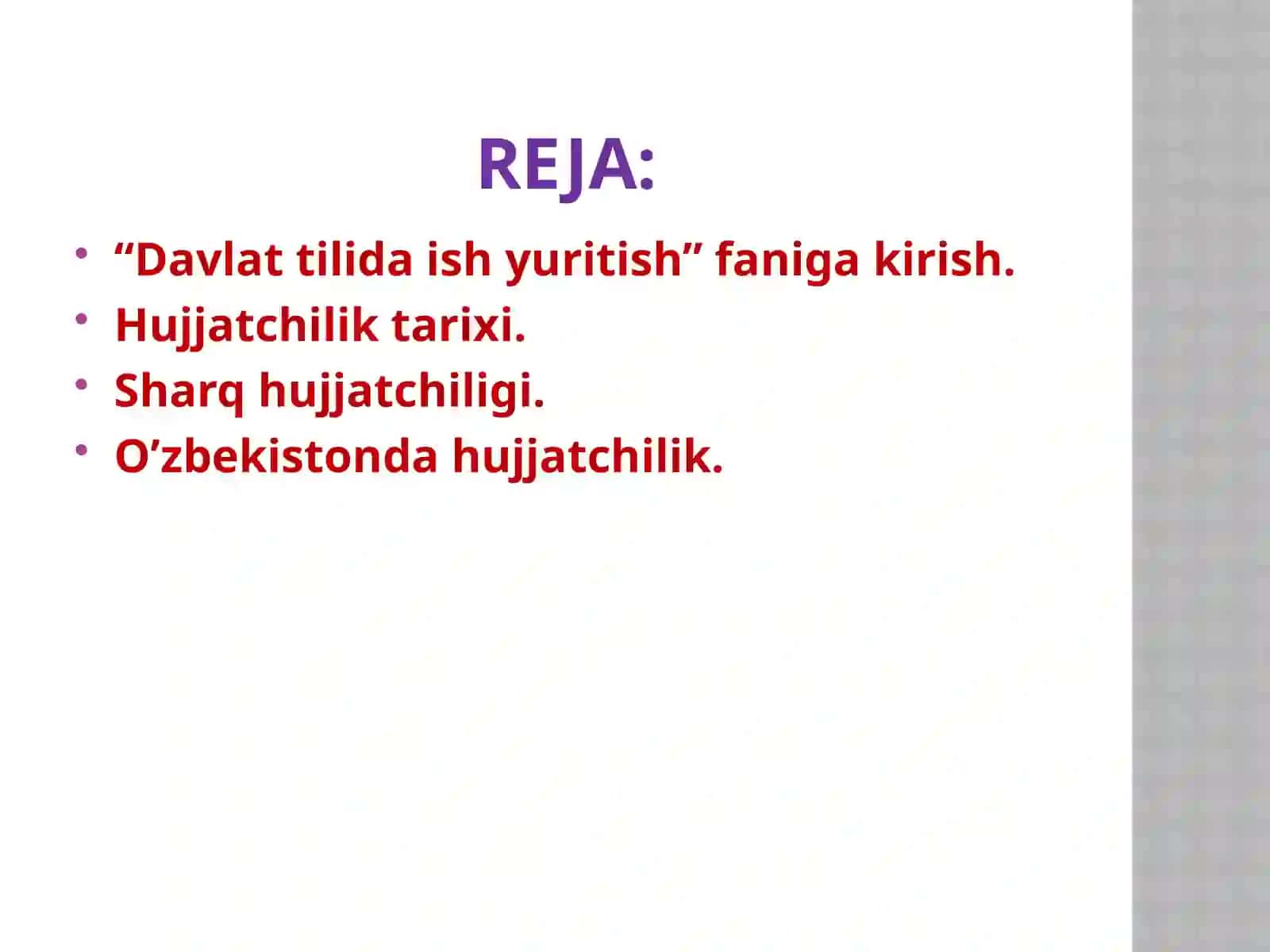 davlat tilida ish yuritish fanining maqsad va vazifalari 2